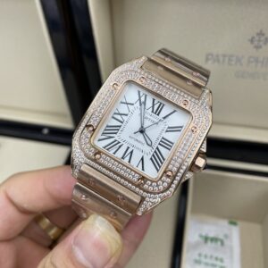 Đồng hồ Cartier Santos nam máy cơ Nhật Fake cao cấp 40mm (12)