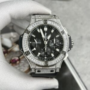 Đồng hồ Hublot Big Bang Choronograph Replica 11 đính đá 44mm (8)