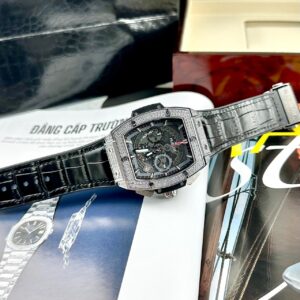 Đồng hồ Hublot Senna Champion 88 nam đính đá Fake cao cấp 44mm (1)