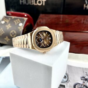 Đồng hồ Patek Philippe Nautilus 57401G nam màu Rose Gold Fake cao cấp 40mm (3)