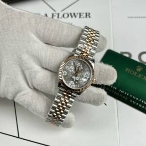 Đồng hồ Rolex DateJust nữ mặt hoa Replica 11 EW Factory 31mm (7)