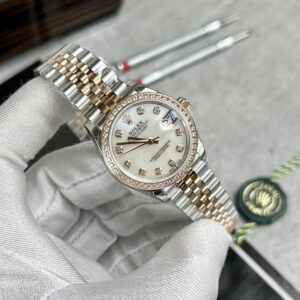 Đồng hồ Rolex DateJust nữ mặt khảm trai Replica 1:1 EW Factory 31mm