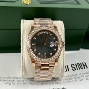 Đồng hồ Rolex Day Date Rep 11 cao cấp nam đính đá Swarovski 40mm (5)