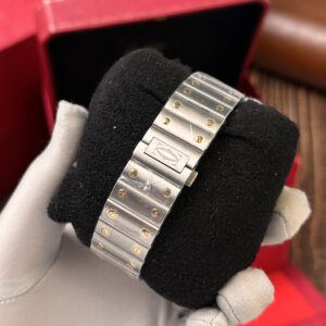 Đồng hồ Cartier Santos nam màu demi Replica 11 BV Factory 40mm (8)