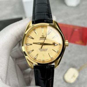 Đồng hồ Omega Seamaster Replica 11 cao cấp nam dây da 38 (2)