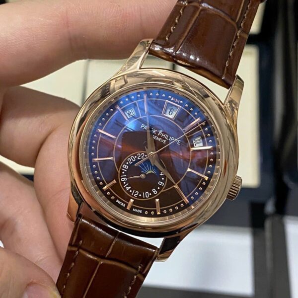 Đồng hồ Patek Philippe 5205 nam màu nâu Super Fake 11 40mm (1)