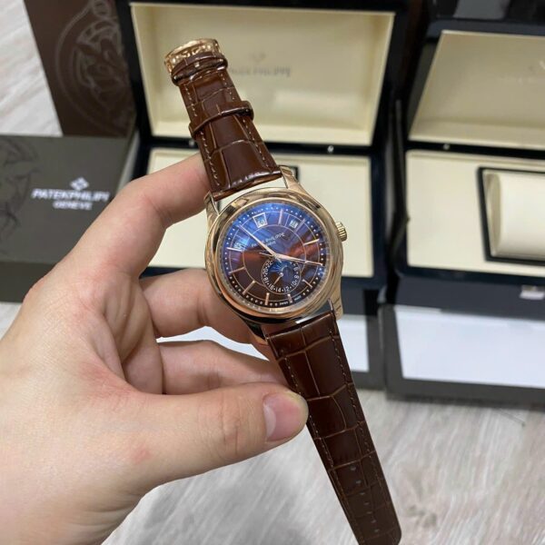 Đồng hồ Patek Philippe 5205 nam màu nâu Super Fake 11 40mm (3)