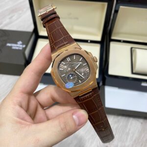 Đồng hồ Patek Philippe Nautilus 5712 nam mặt xám Fake cao cấp 40mm (3)