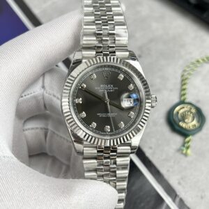 Đồng hồ Rolex DateJust nam mặt xám gray EW Factory 3641mm (3)