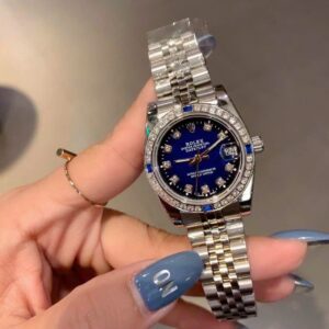 Đồng hồ Rolex DateJust nữ màu xanh Fake cao cấp 31mm (1)