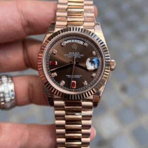 Đồng hồ Rolex Day-Date nam màu Rose Gold Replica 11 EW Factory 40mm (4)