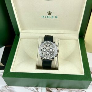 Đồng hồ Rolex Daytona mặt hổ nam đính đá Fake cao cấp 40mm (11)