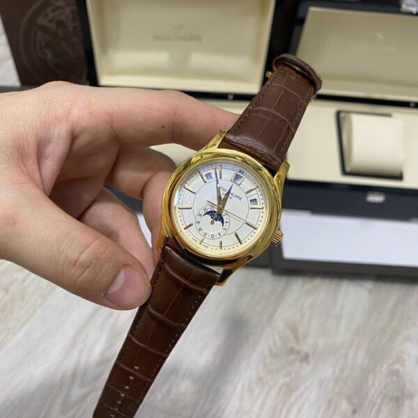 Đồng hồ nam Patek Philippe 5205 mặt trắng Super Fake 11 40mm (2)