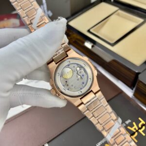 Đồng hồ Patek Philippe Nautilus 5712 Rose Gold Dial Blue Fake 11 40mm (2)