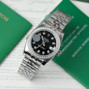 Đồng hồ Rolex DateJust Fake giá rẻ nữ đính đá 31mm (2)