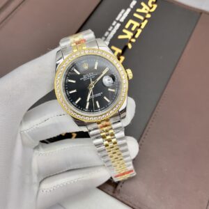 Đồng hồ Rolex DateJust nam cọc số dạ quang Fake cao cấp 41mm (2)