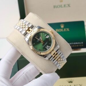 Đồng hồ Rolex DateJust nữ mặt xanh ngọc Super Fake 11 31mm (2)