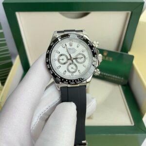 Đồng hồ Rolex Daytona nam mặt trắng Fake cao cấp 40mm (2)