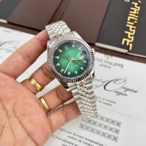 Đồng hồ Rolex DateJust nam cọc số đính đá Fake giá rẻ 41mm