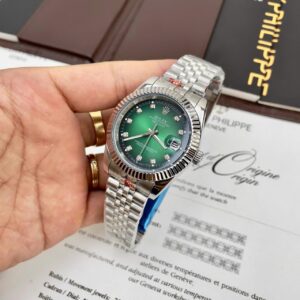 Đồng hồ Rolex DateJust nam cọc số đính đá Fake giá rẻ 41mm