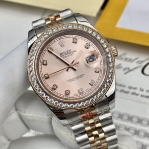 Đồng hồ Rolex DateJust nam đính đá Fake cao cấp 41mm (3)