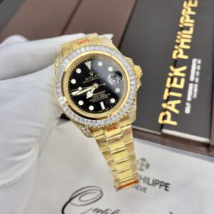 Đồng hồ Rolex Submariner nam đính đá Baguette Fake giá rẻ 41mm