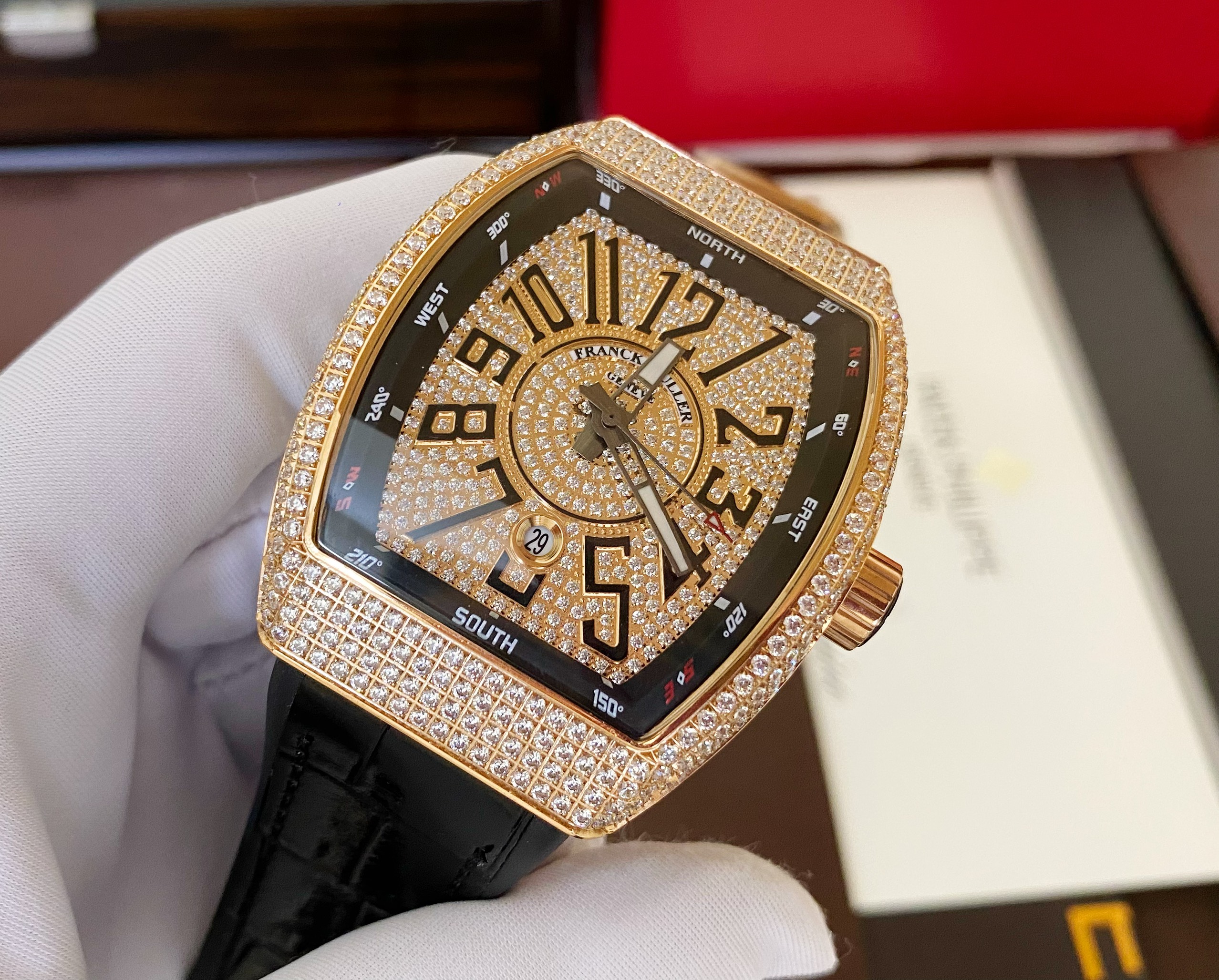 ng h Franck Muller V45 nh full Super Fake 11 Cao C p 45mm