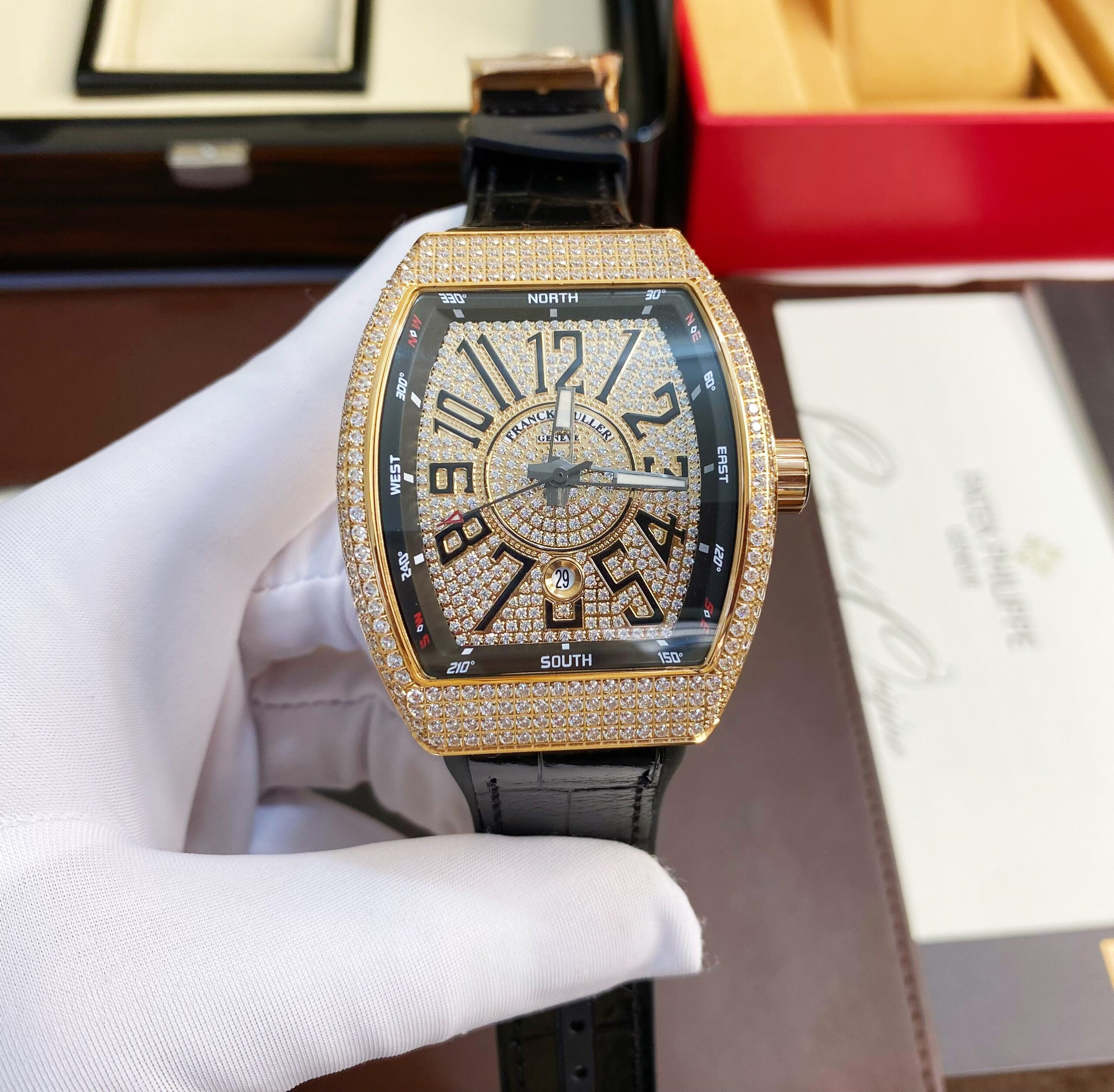 ng h Franck Muller V45 nh full Super Fake 11 Cao C p 45mm