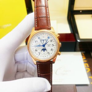 Đồng hồ Longines nam dây da Fake giá rẻ 40mm (2)