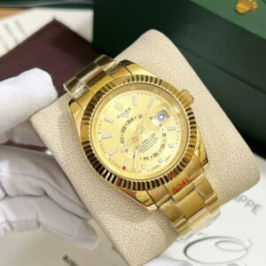 Đồng hồ Rolex Sky-Dweller nam mặt vàng gold Fake giá rẻ 41mm (2)