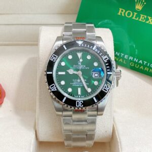 Đồng hồ Rolex Submariner cọc số da quang Fake giá rẻ 40mm (2)