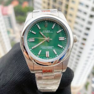 Đồng hồ Rolex Oyster Perpetual nam mặt xanh lá Fake 1:1 40mm