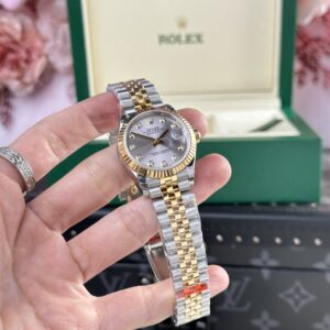 Đồng hồ Rolex DateJust nữ mặt Gray Replica1:1 cao cấp EW Factory 31mm