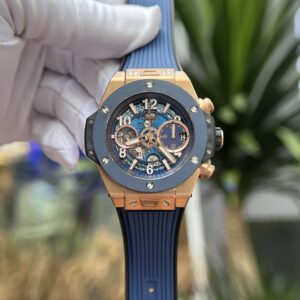 Đồng hồ Hublot Big Bang Unico nam King Gold Blue Replica cao cấp 42mm