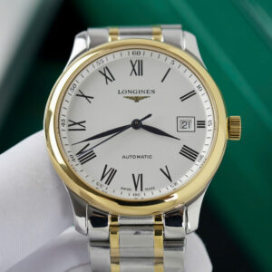 Đồng hồ Longines demi gold mặt trắng Fake 11 cao cấp 38 (2)