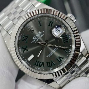 Đồng Hồ Rolex Fake Cao Cấp Máy Thụy Sỹ Mặt Số Wimbledon Datejust 126334 41mm (2)