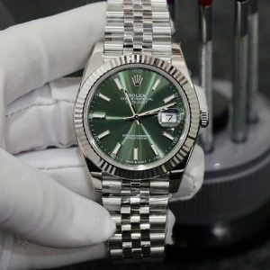 Đồng Hồ Rolex Fake Cao Cấp Máy Thụy Sỹ Mặt Số Xanh Lá Datejust 126334 41mm (5)