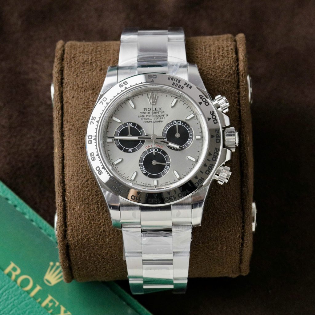 Đồng Hồ Rolex Rep 1 1 Cosmograph Daytona 126509 Mặt Xám Cọc Dạ Quang 40mm (5)