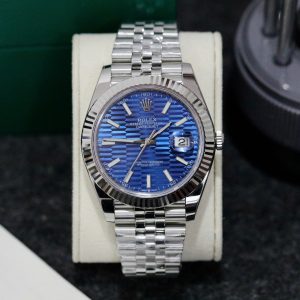 Đồng Hồ Rolex Super Fake Máy Thụy Sỹ Mặt Xanh Nếp Gấp Datejust 126334 41mm (1)