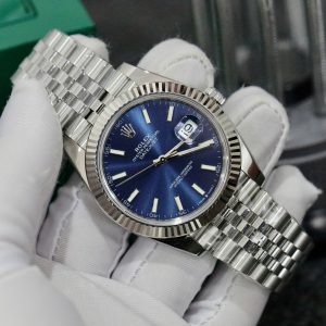 Đồng Hồ Rolex Super Fake Thụy Sỹ Mặt Xanh Dây Jubilee Datejust 126334 41mm (6)