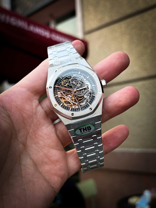 Đồng hồ Audemars Piguet Royal Oak 15407 Skeleton chế tác nhà máy THB new 2024 41mm (8)