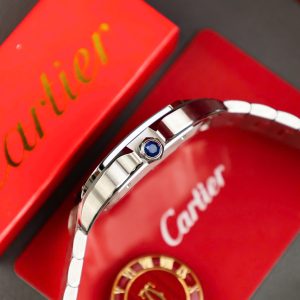 Đồng hồ Cartier Santos Replica cao cấp Thuỵ Sỹ mặt xám xưởng AF (1)