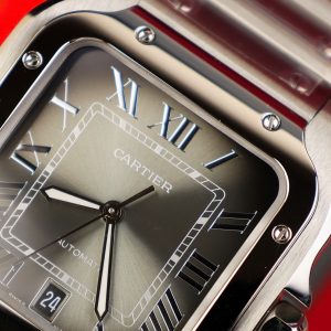 Đồng hồ Cartier Santos Replica cao cấp Thuỵ Sỹ mặt xám xưởng AF (12)