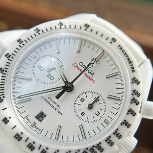 Đồng hồ Omega Speedmaster Replica cao cấp nhất vỏ gốm trắng xưởng N1 44mm (1)