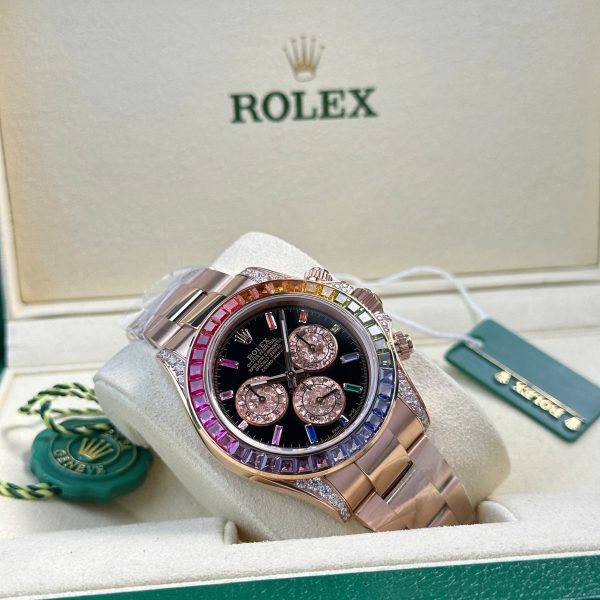 Đồng hồ Rolex Chế Tác Cosmograph Daytona 116595 Rainbow nhà máy BT 40mm (13)