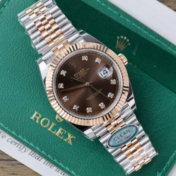 Đồng hồ Rolex Datejust 126331 chế tác mặt số Chocolate xưởng Clean 41mm (9)