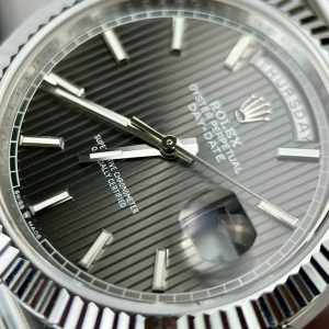 Đồng hồ Rolex Day-Date 228236 mặt số xám kẻ sọc nhà máy GM V3 40mm (8)