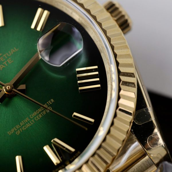 Đồng hồ Rolex Day-Date 228238 mặt xanh lá Ombré cân nặng 185 grams xưởng QF 40mm (1)