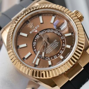 Đồng hồ Rolex Sky Dweller 326235 Replica 11 mặt số chocolate 42mm (2)