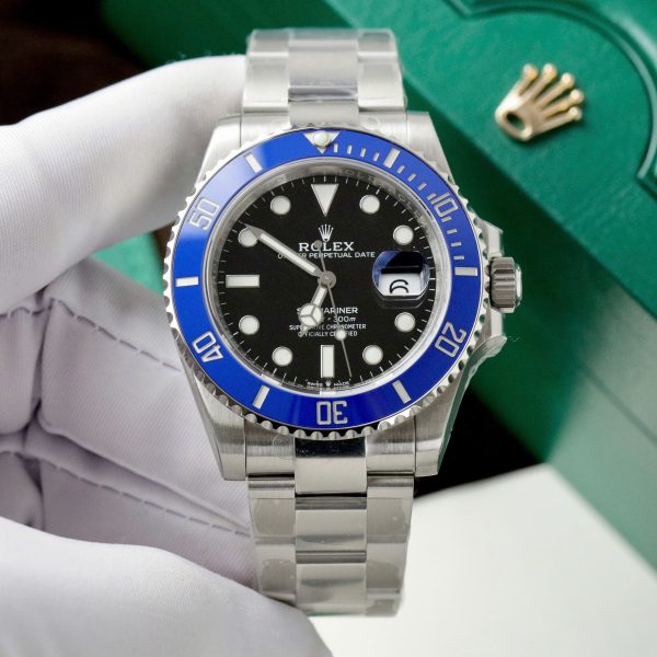 Đồng hồ Rolex nam Rep 11 Submariner 126619LB viền gốm xanh xưởng VS 41mm (1)